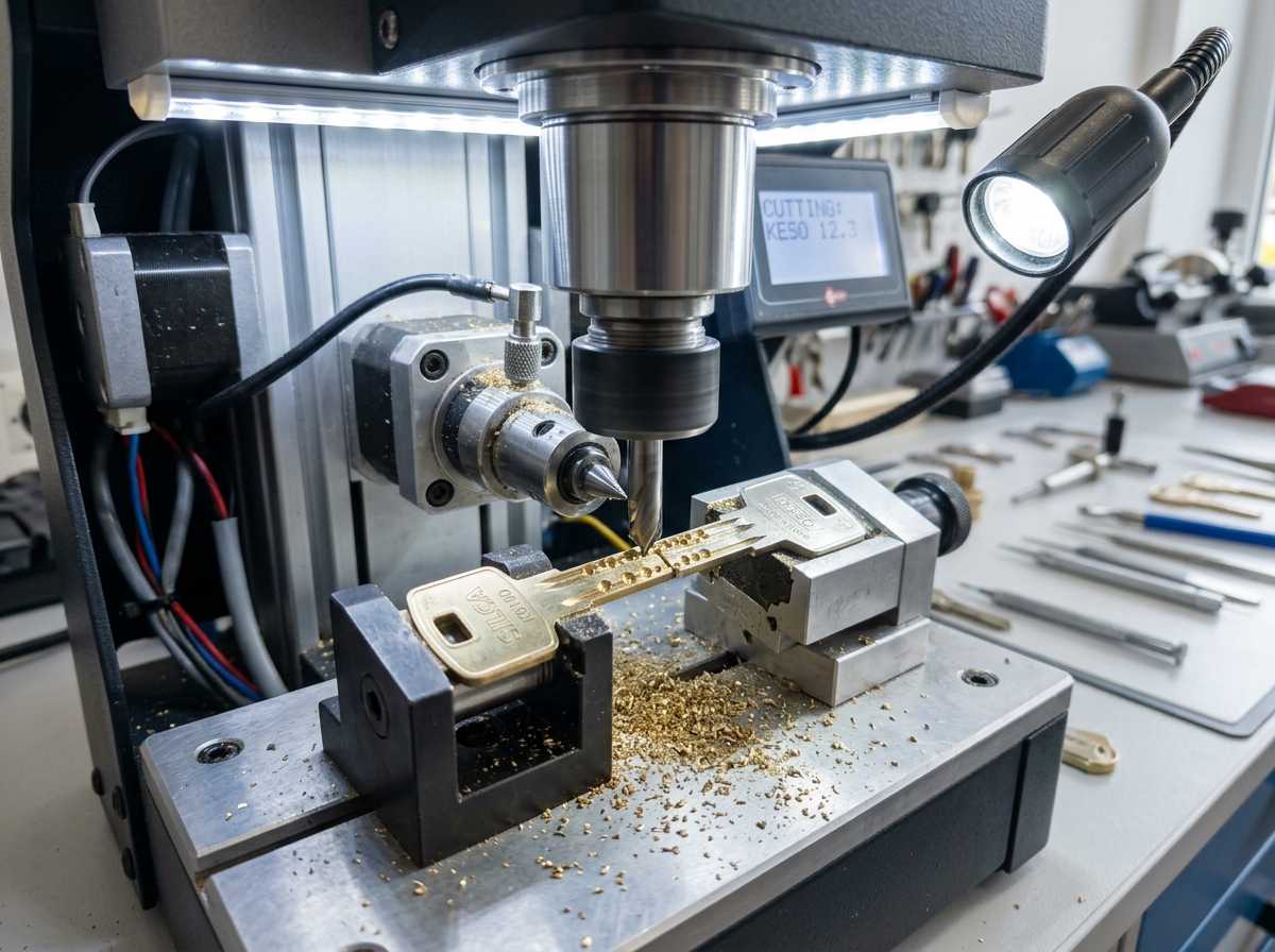 Precision computerized laser CNC key cutting machine duplicating dimple key